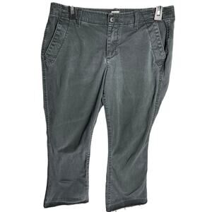 Gap Crop Kick Jeans Women Size 8 Petite Gray Mid Rise Stretch Cotton Blend